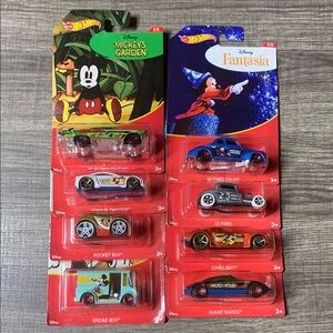 Hot Wheels Disney Mickey Mouse Car set of 8-